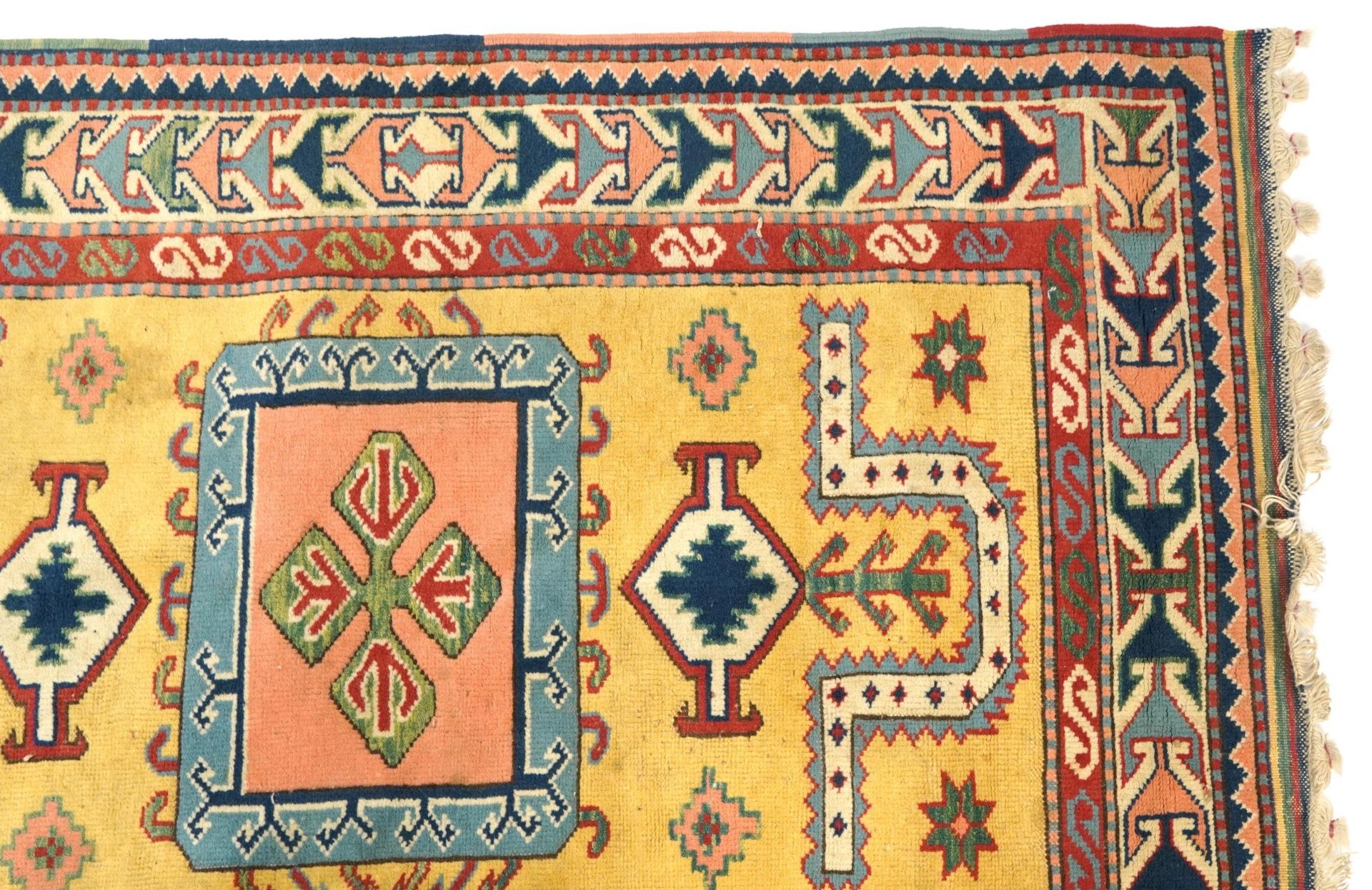 Rectangular Turkish kilim rug having and allover traditional design, 185cm x 125cm - Image 3 of 7