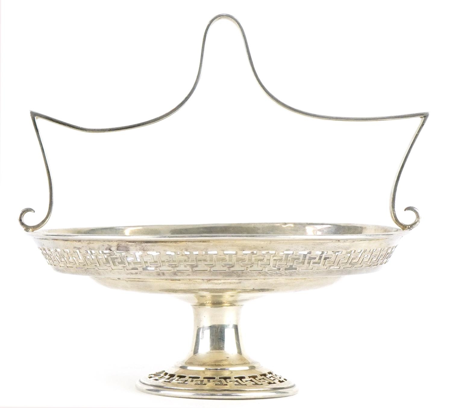 Fenton Brothers Ltd, Edwardian silver pedestal bonbon dish with pierced rim, Sheffield 1907, 15. - Image 2 of 4