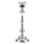 W I Broadway & Co, large Elizabeth II silver candlestick, Birmingham 1964, 31cm high, 827.2g