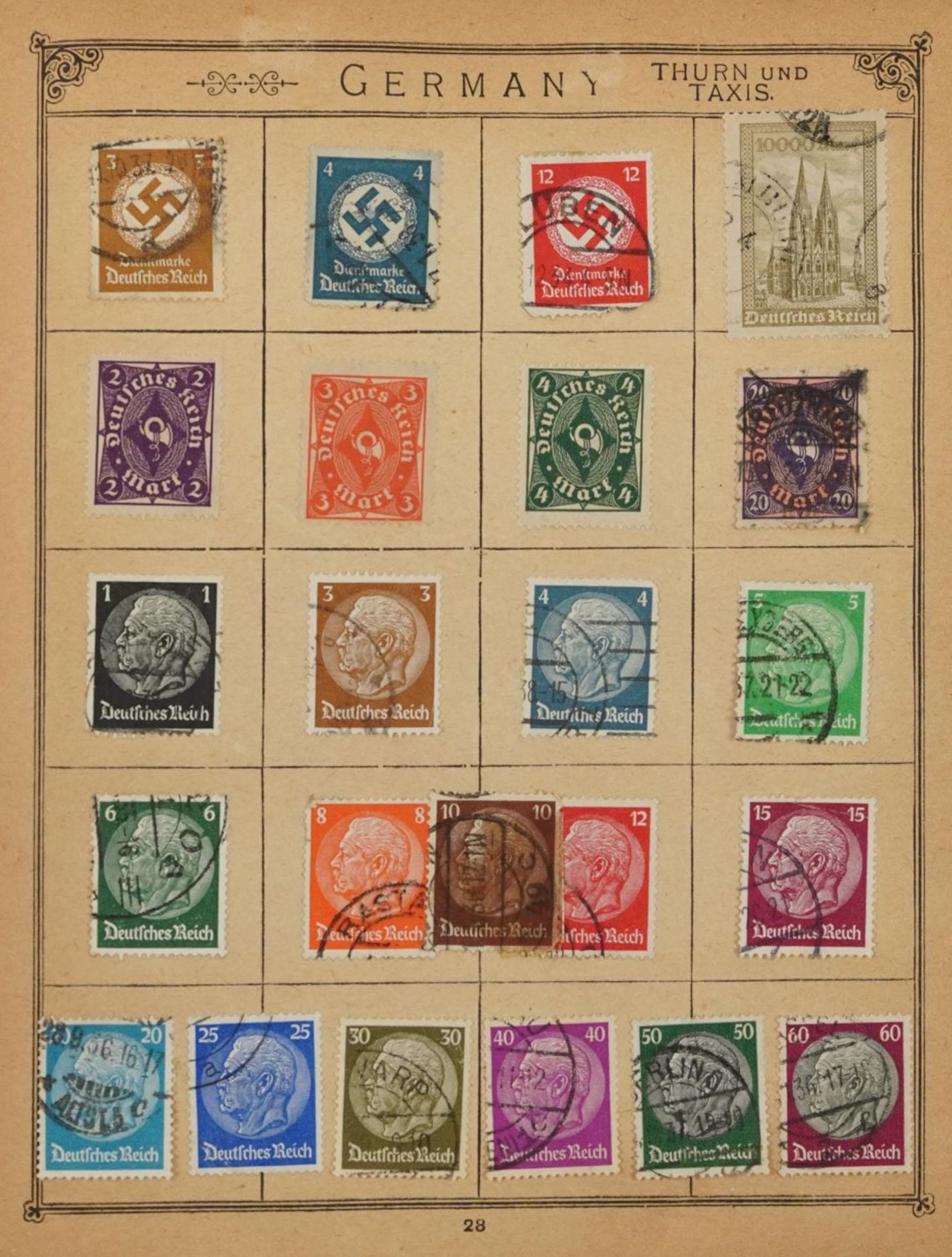 Collection of antique and later world stamps, some arranged in albums - Image 7 of 19