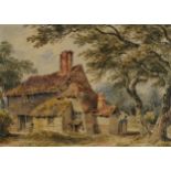 Robert Dixon - Near Rusthall Common, early 19th century watercolour, inscribed signature, faint