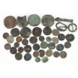 Collection of Roman and later coins, various Emperors and denominations