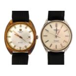 Two gentlemen's wristwatches comprising Tissot Seastar with date dial and Seiko Seahorse