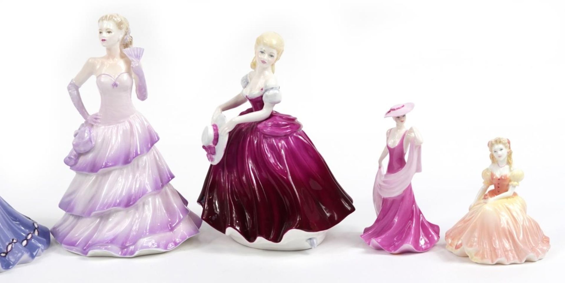 Eight Coalport figurines including Ladies of Fashion Carolyn, Emma, Bolero and Amanda, the largest - Image 3 of 5