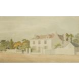 Attributed to John Chessell Buckler - Buckland House near Portsmouth, 19th century watercolour,