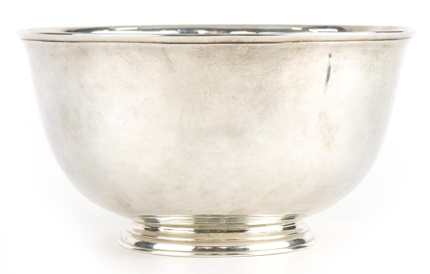 Thomas Walker, second quarter 18th century Irish silver footed bowl engraved with a heraldic - Image 2 of 4