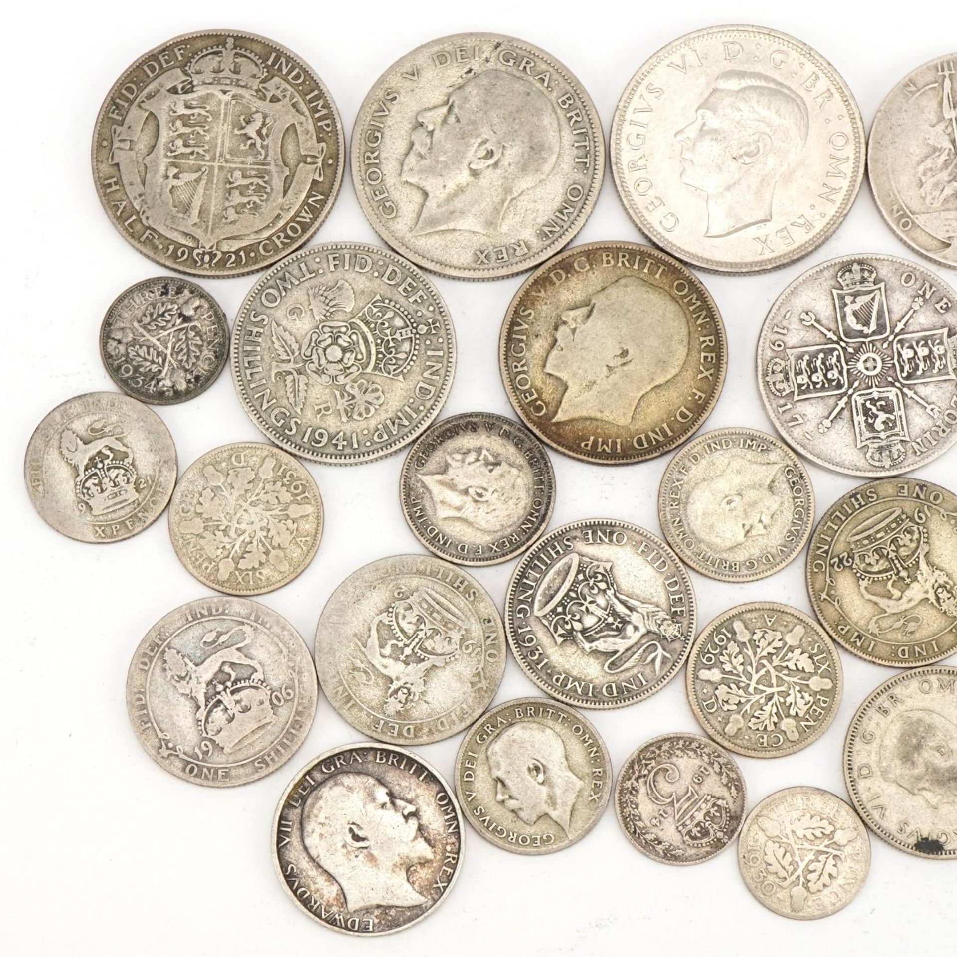 Victorian and later pre 1947 British coinage including florins and sixpences - Image 2 of 3