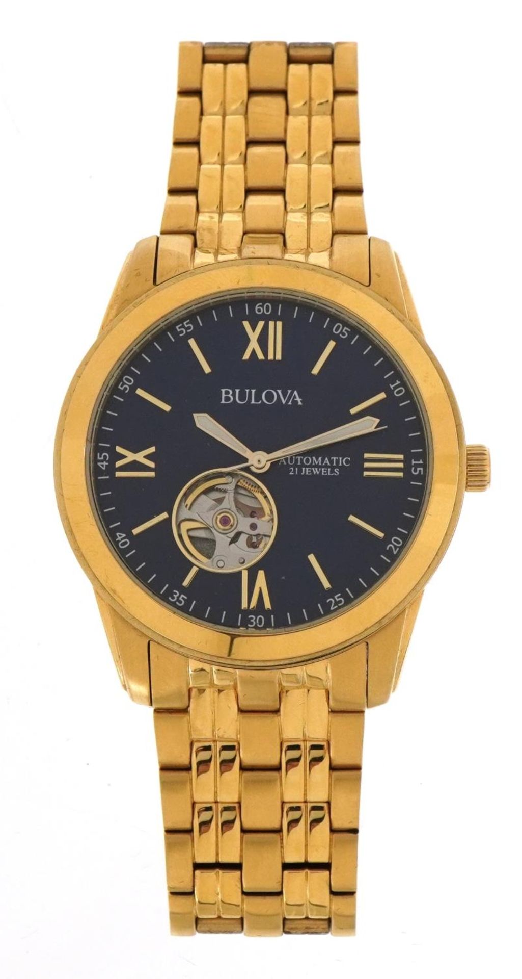 Bulova, gentlemen's Bulova 97A automatic wristwatch with box, 42mm in diameter - Image 2 of 7