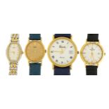 Four ladies wristwatches comprising Seiko, Raymond Weil and Harrods