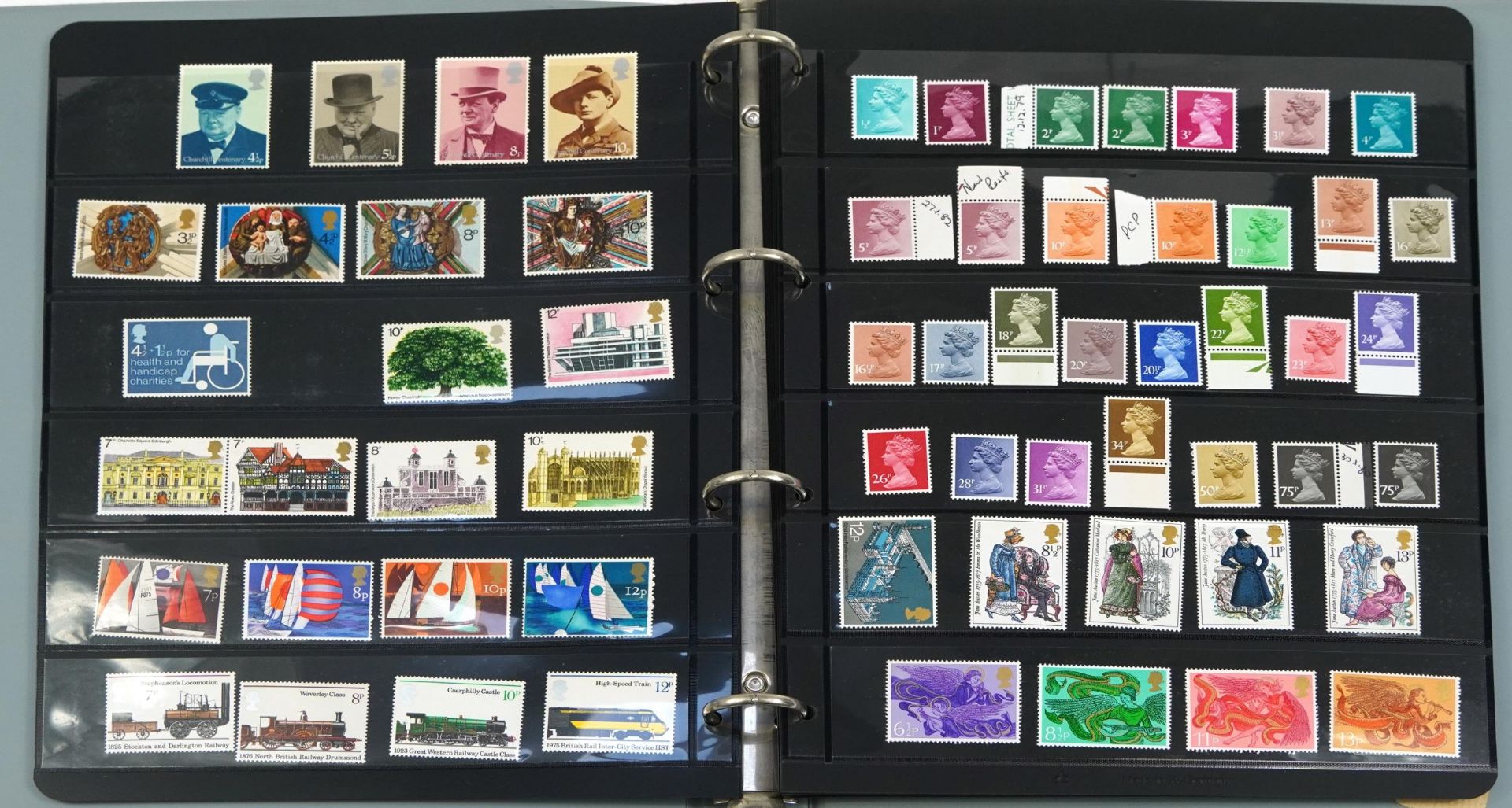 Three albums of predominantly British mint unused stamps, various denominations and genres including - Image 8 of 23