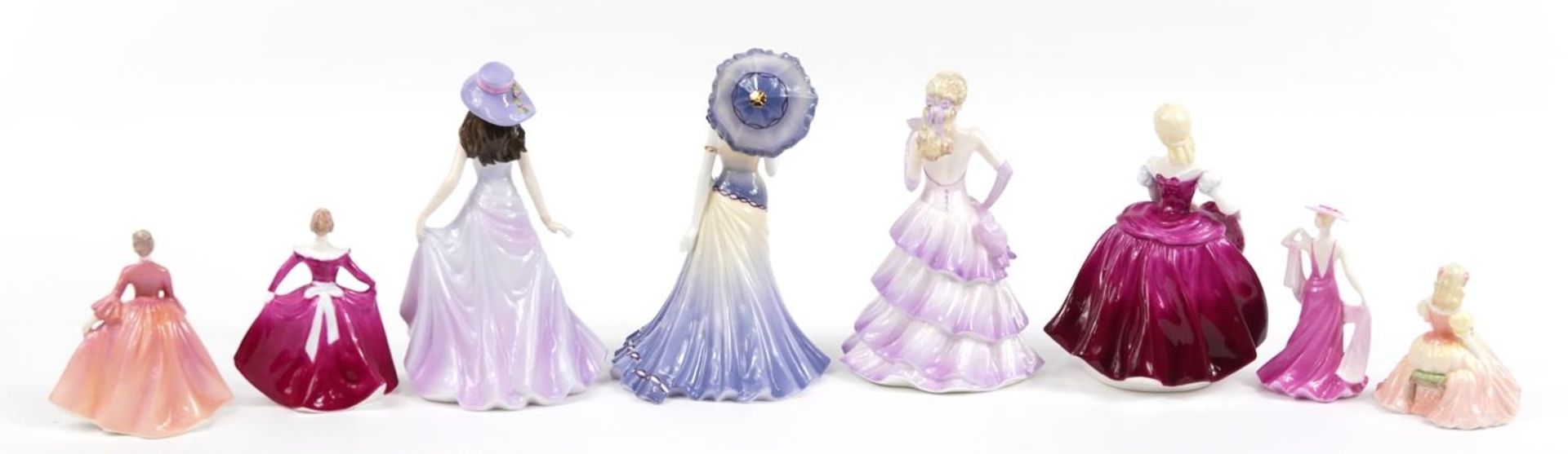 Eight Coalport figurines including Ladies of Fashion Carolyn, Emma, Bolero and Amanda, the largest - Image 4 of 5