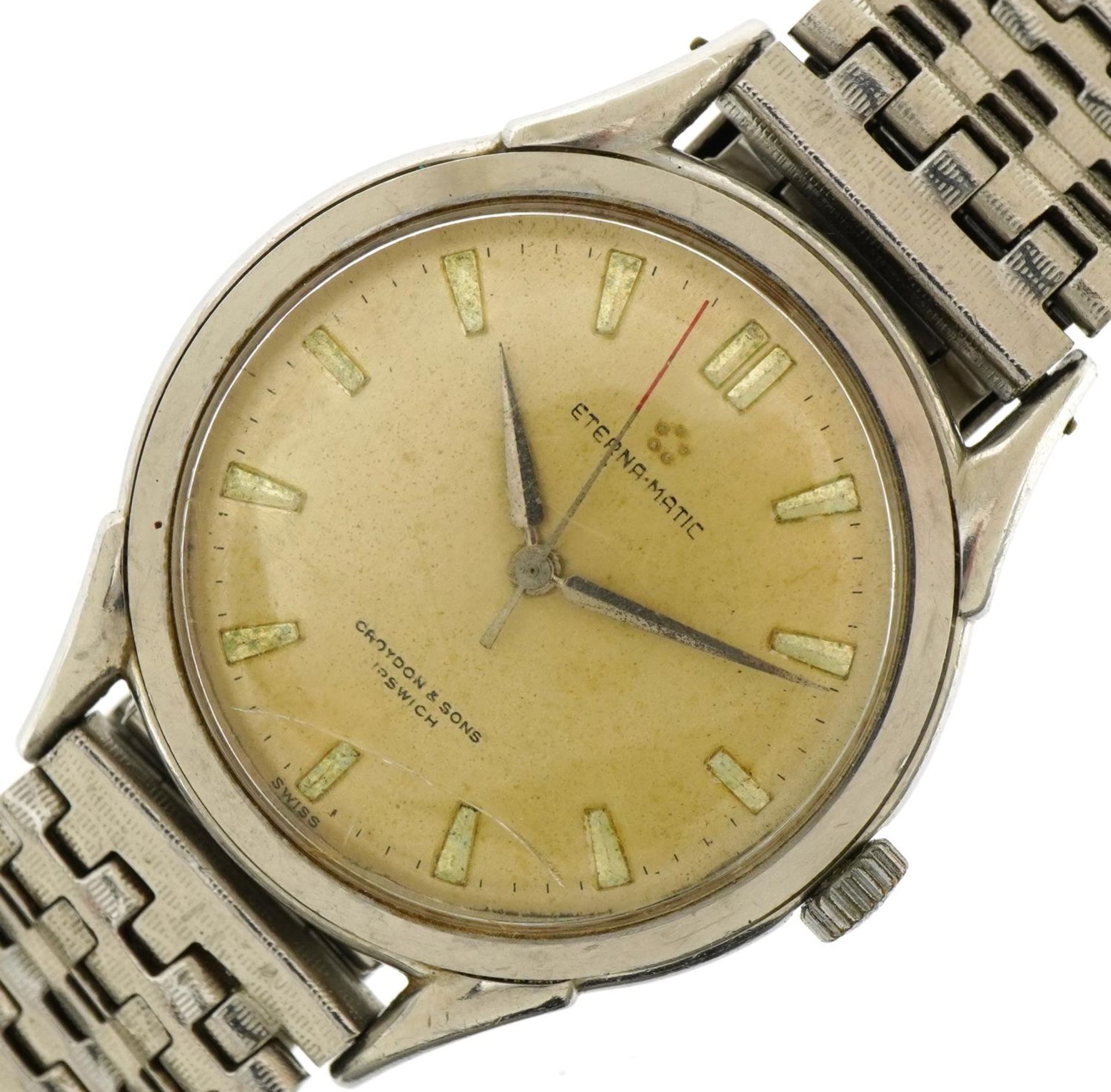 Gentlemen's Eterna Matic gentleman's automatic wristwatch, the case 36mm in diameter