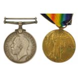 British military World War I pair awarded to 474288PTE.R.WRIGHT.12-LOND.R.