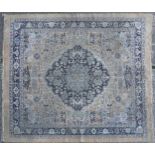 Rectangular Persian carpet having an allover floral design onto a brown ground, 310cm x 265cm For
