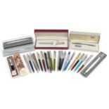 Vintage and later pens and pencils including Cross, Sheaffer and Parker For further information on