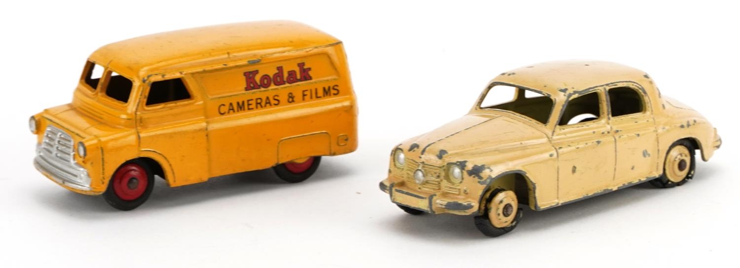 Two vintage Dinky Toys diecast vehicles with boxes comprising Bedford 10 cwt Van Dinky Toys 482 - Image 2 of 3