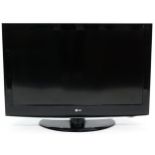 LG 37 inch LCD TV with remote, model 37LH3000 For further information on this lot please contact the