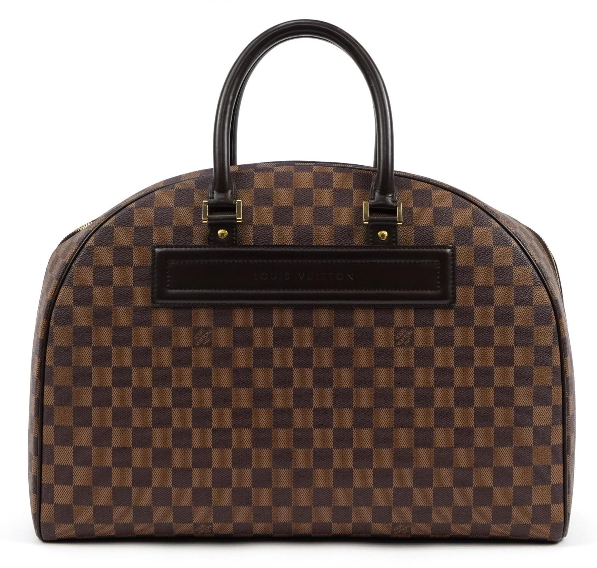 Louis Vuitton Damier Ebene Nolita satchel bag with two canvas straps, date code SP0939, 32cm x 44. - Image 3 of 7