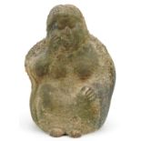 South American terracotta figure of a nude female, 24.5cm high For further information on this lot