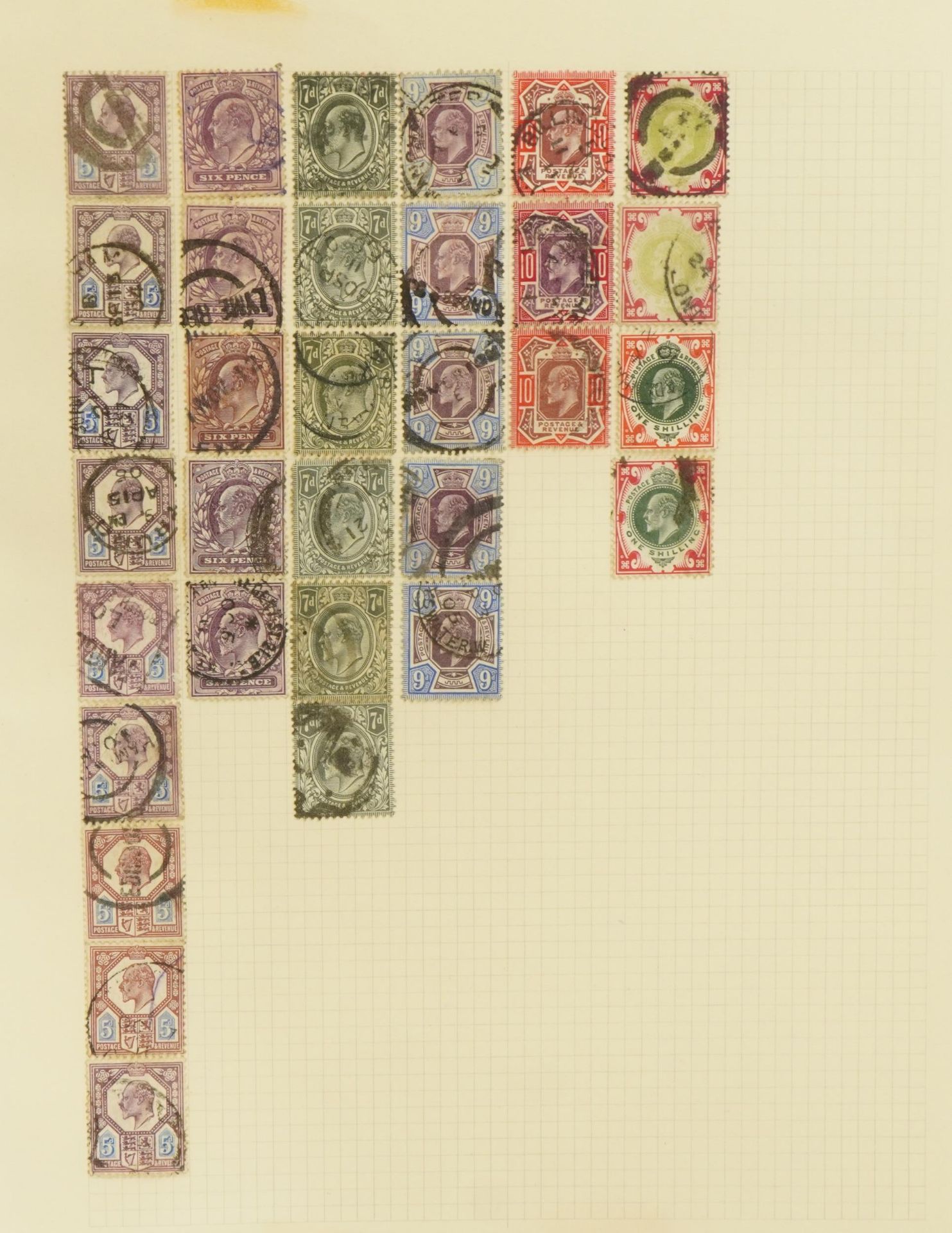 Collection of Edwardian stamps on three pages For further information on this lot please contact the - Image 3 of 3