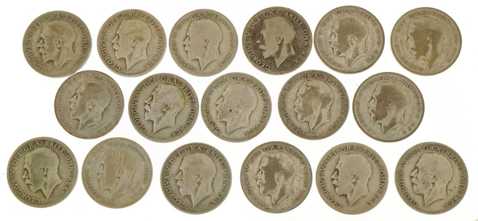 British pre decimal, pre 1947 half crowns, 232.8g For further information on this lot please contact