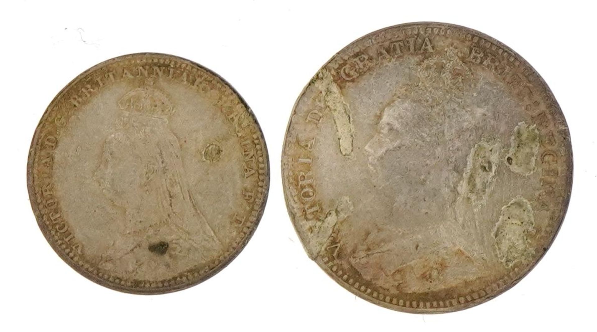 Queen Victoria 1891 part Maundy coin set For further information on this lot please contact the - Image 2 of 2