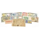 Mid 19th century and later English and Scottish banknotes including Canterbury Union Bank ten pounds