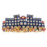 Seventy five Colour Box Teddy Bear Miniatures figures with boxes, the largest 9cm high For further