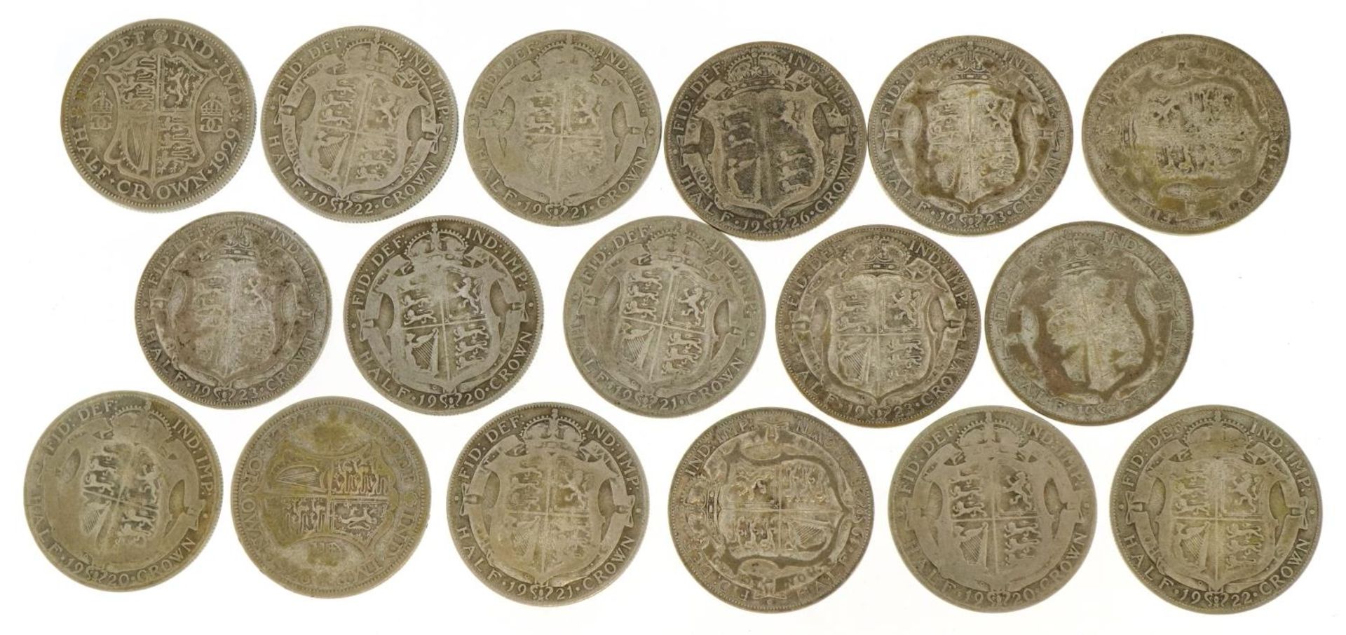 British pre decimal, pre 1947 half crowns, 232.8g For further information on this lot please contact - Image 4 of 6