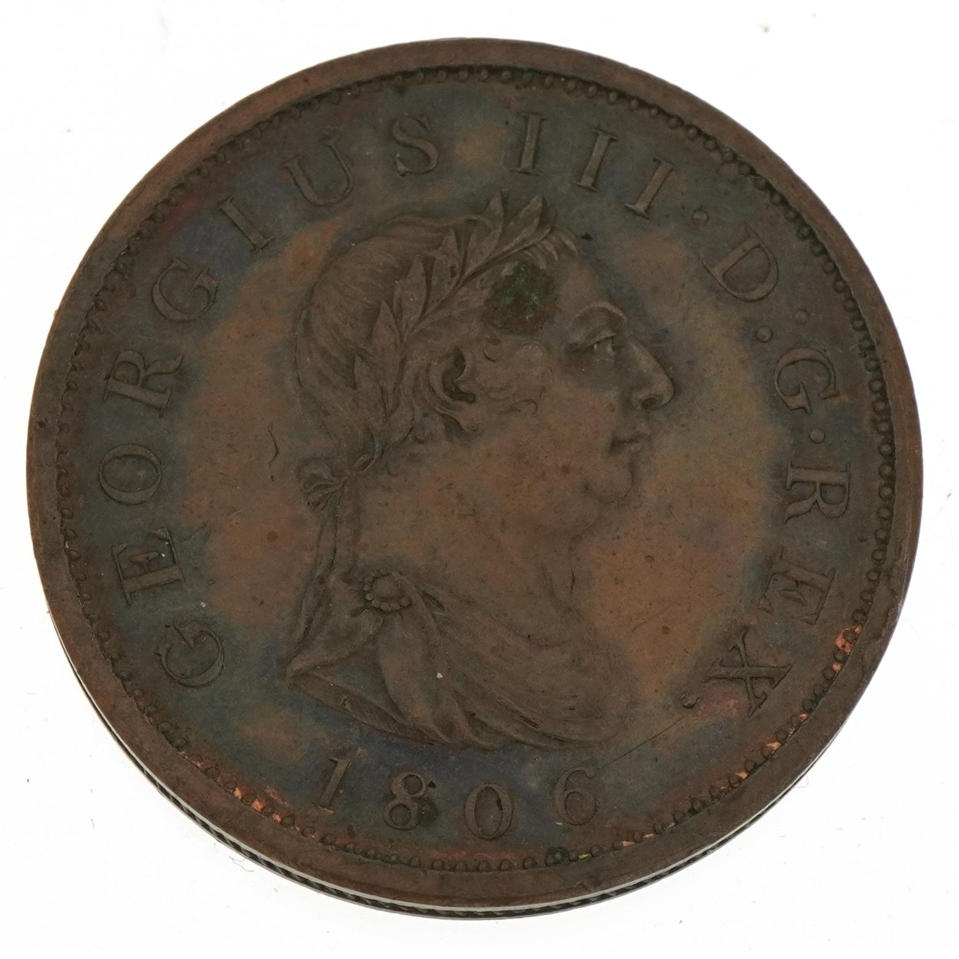 George III 1806 penny For further information on this lot please contact the auctioneer - Image 2 of 2