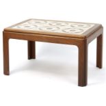 G Plan teak tile top occasional table, 40cm H x 71cm W x 51cm D For further information on this