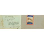 Victorian and later annotations and autographs arranged in a leather autograph album including