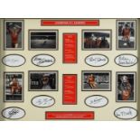 Liverpool Legends signed football interest display including Tommy Smith, Ian Callaghan, Ian Rush