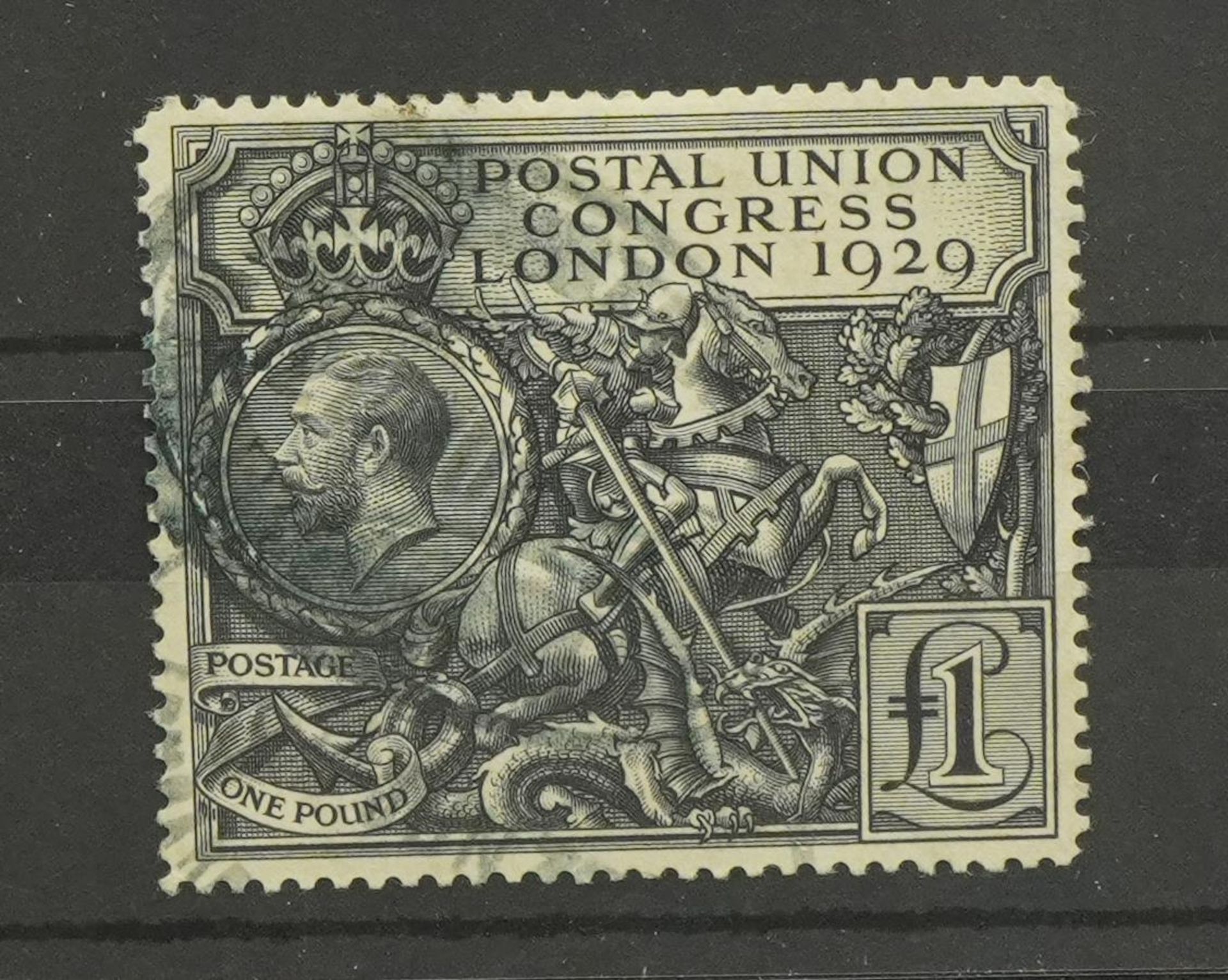 1929 UPU one pound stamp For further information on this lot please contact the auctioneer