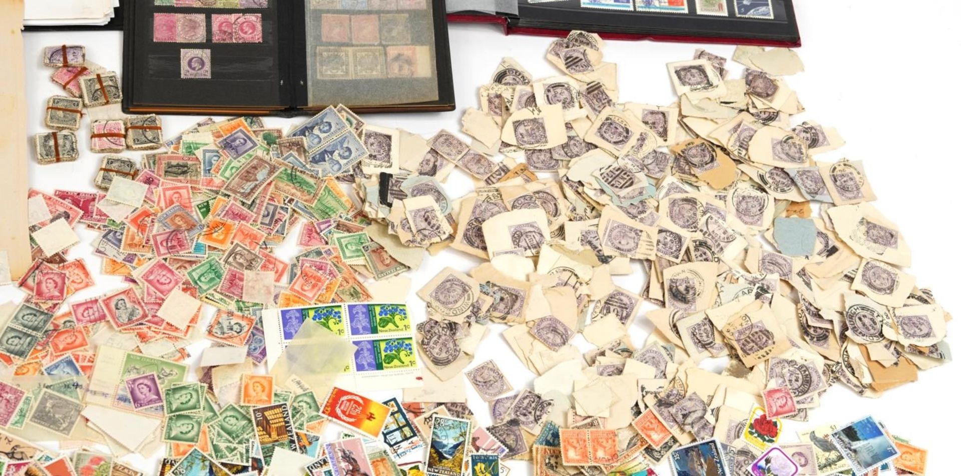 Collection of antique and later world stamps, some arranged in albums, including Denmark and - Image 7 of 13