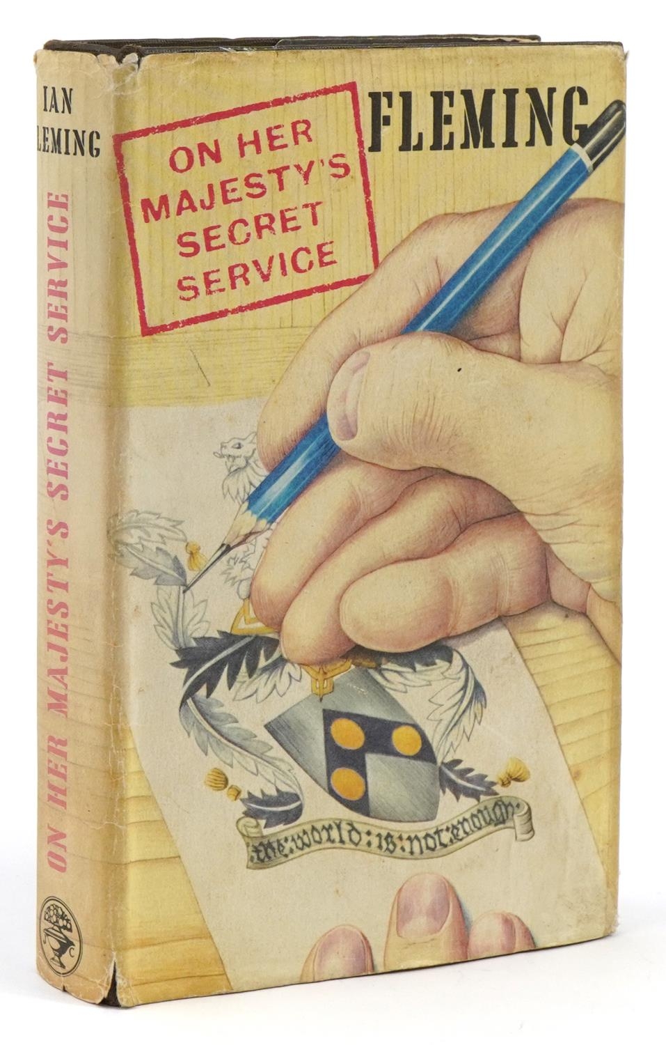 On Her Majesty's Secret Service, hardback book with dust jacket by Ian Fleming first published