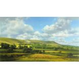 Frank Wootton - Downland Splendour, pencil signed print in colour, limited edition 229/850, mounted,