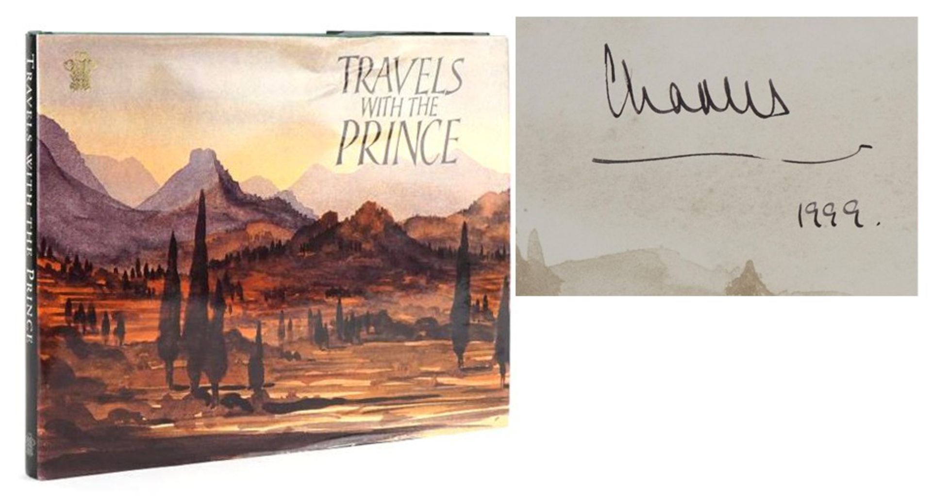 Travels with the Prince hardback book with dust cover selected by His Royal Highness The Prince of