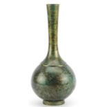 Japanese murashido bronze vase, character marks to the base, 22.5cm high For further information