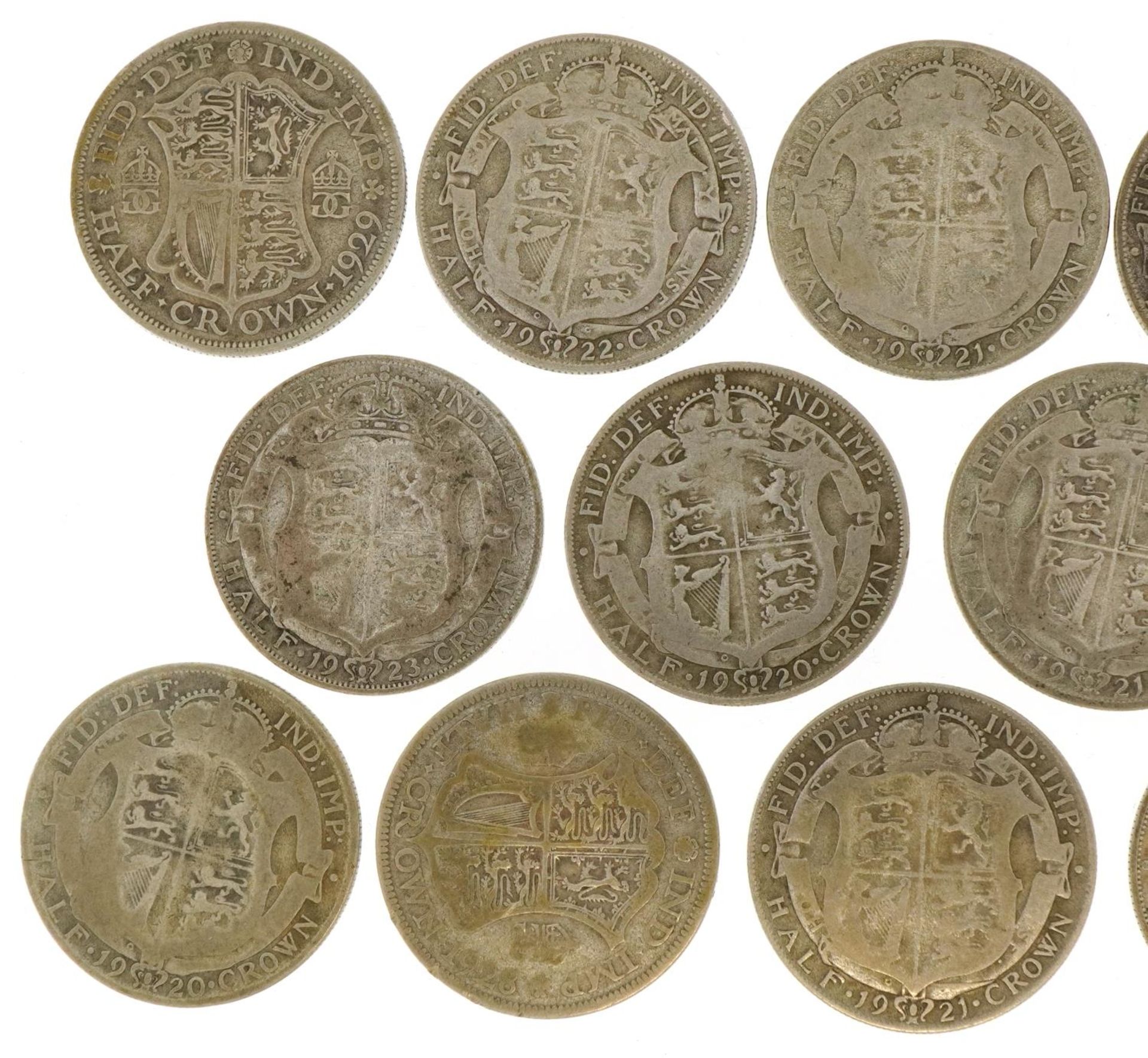 British pre decimal, pre 1947 half crowns, 232.8g For further information on this lot please contact - Image 5 of 6