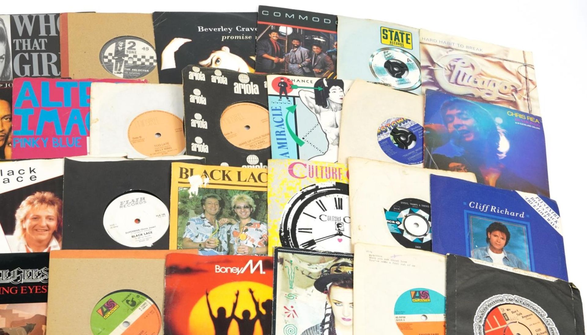 45rpm records including The Rolling Stones, The Bee Gees, Billy Ocean, Culture Club, Judge Dread and - Image 3 of 5