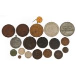 Early 19th century and later British and World coinage, medals and medallions including The