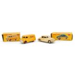 Two vintage Dinky Toys diecast vehicles with boxes comprising Bedford 10 cwt Van Dinky Toys 482