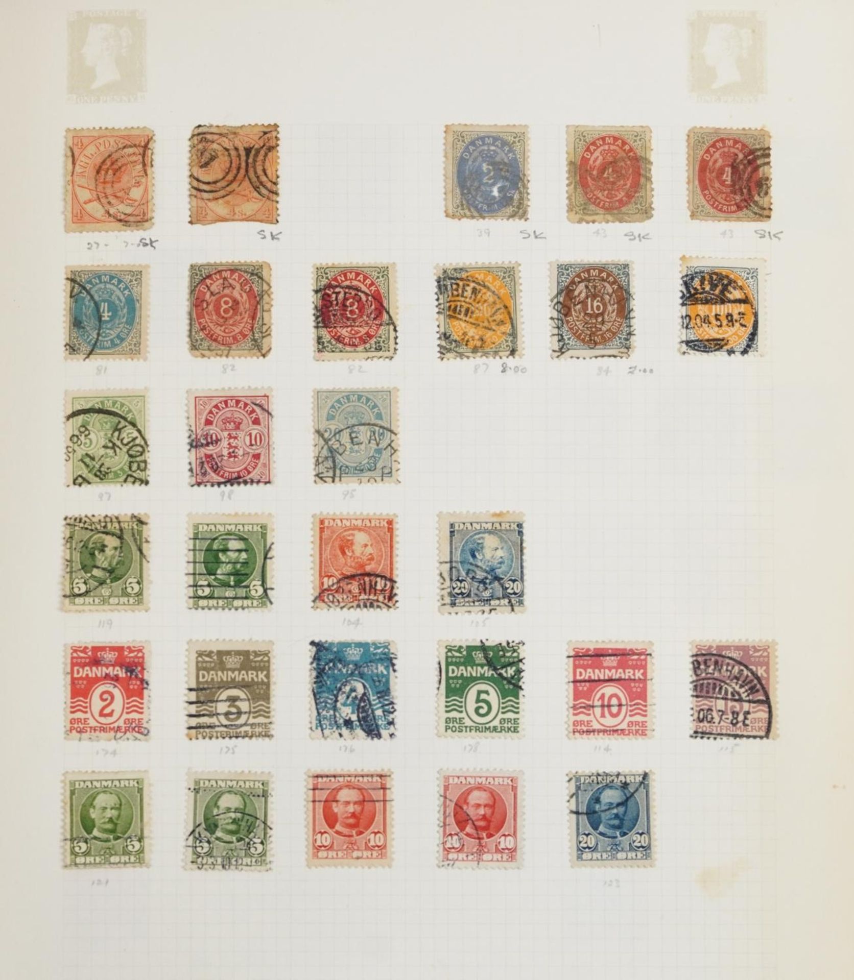 Collection of 19th century world stamps arranged on covers and in three albums including Cuba and - Image 2 of 6