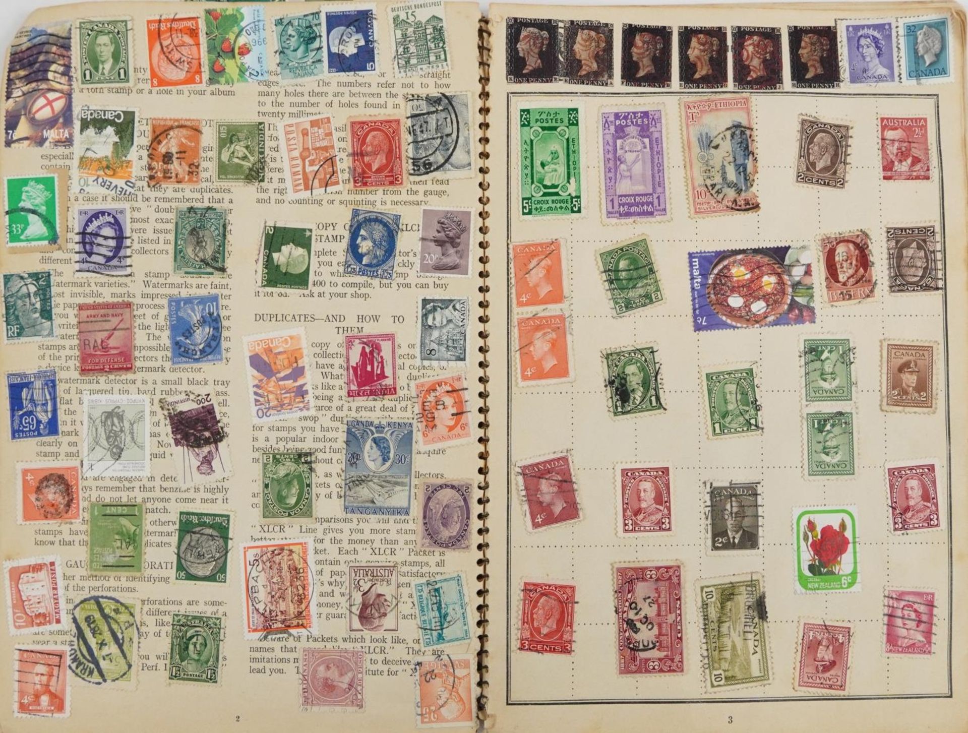 World stamps arranged in thirteen albums including Great Britain, South Africa, USA, Canada, Isle of - Image 4 of 12