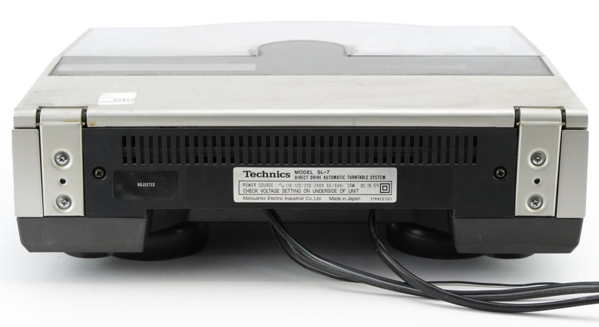 Technics Quartz direct drive automatic turntable system model SL-7 For further information on this - Image 3 of 4