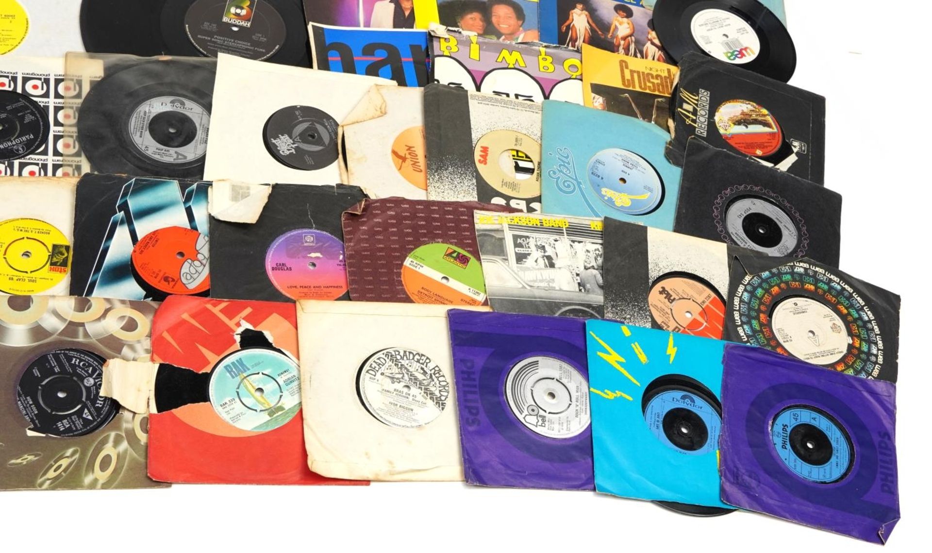 Vinyl LP records and 45rpm records including Ronnie Laws For further information on this lot - Image 7 of 14