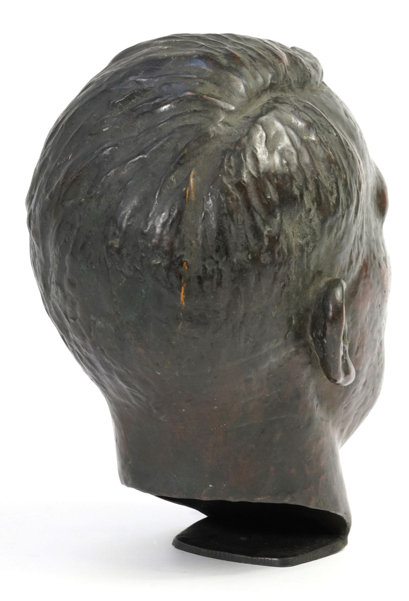 Walther Wolff 1933, large German military and political interest patinated bronze bust of Adolf - Image 2 of 4