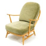 Ercol Windsor 203 light elm stick back armchair, 88cm high For further information on this lot