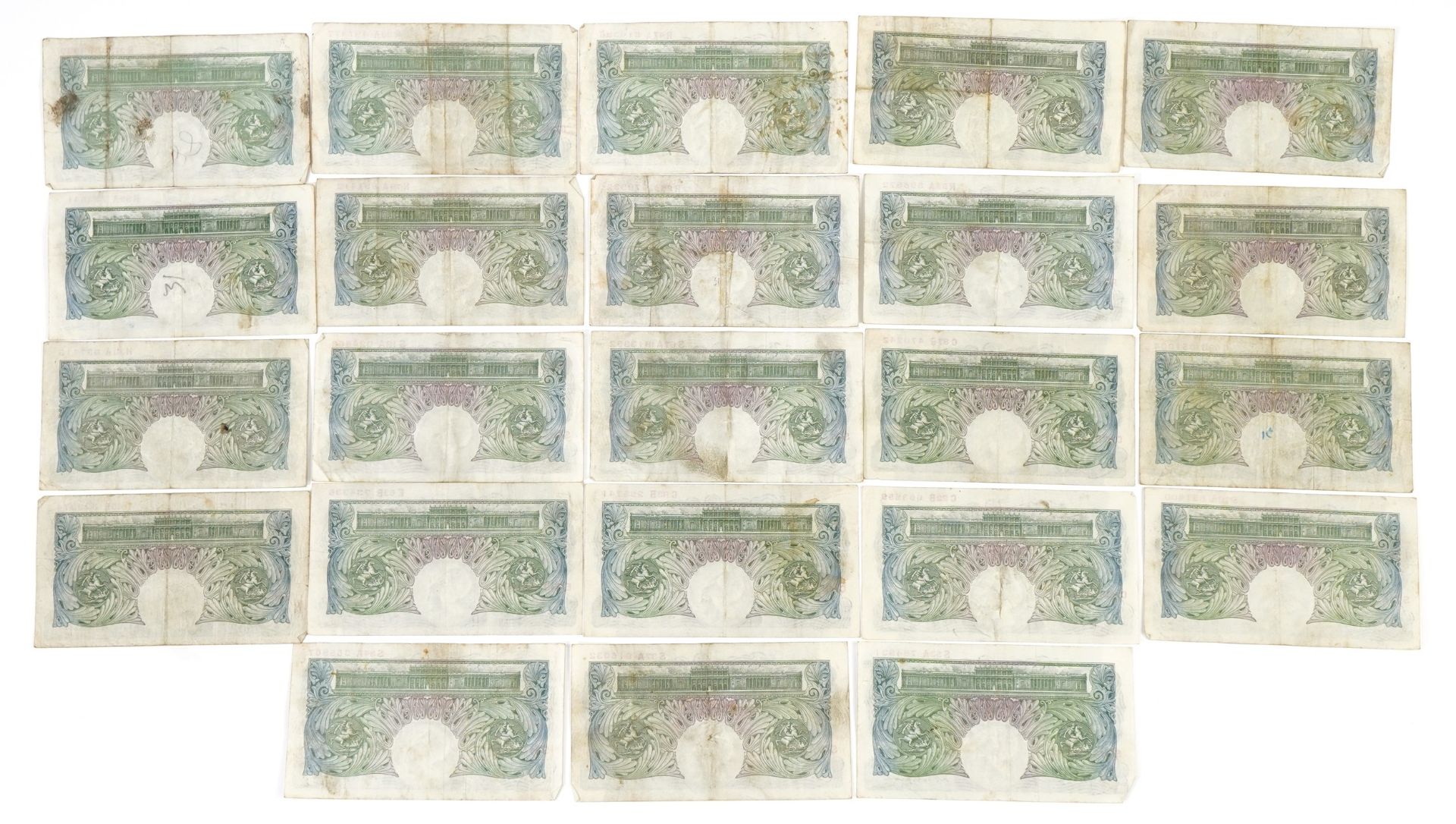 Twenty three Bank of England one pound notes, each Chief Cashier K O Peppiatt, various serial - Image 5 of 5